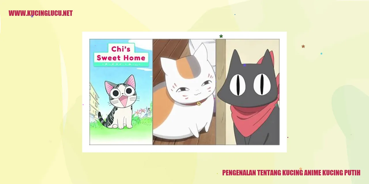 Gambar Kucing Anime Berwarna Putih