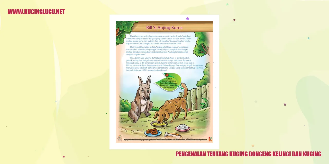 Pengenalan tentang Kucing dalam Dongeng Kelinci dan Kucing
