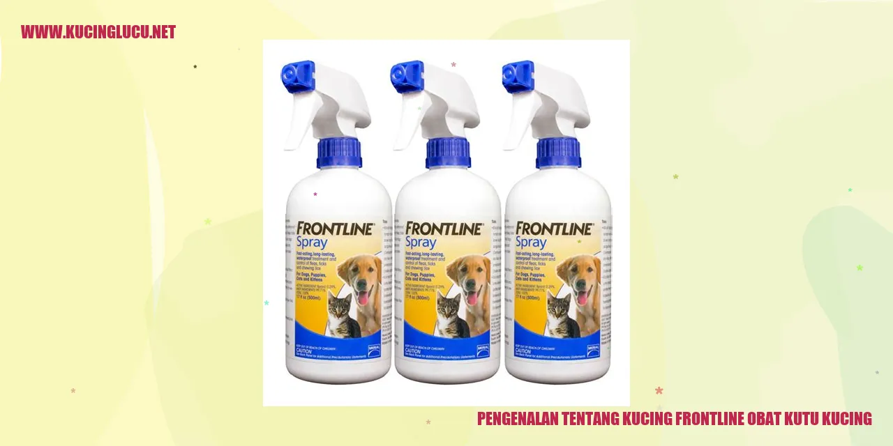 Pengenalan tentang Kucing Frontline Obat Kutu Kucing