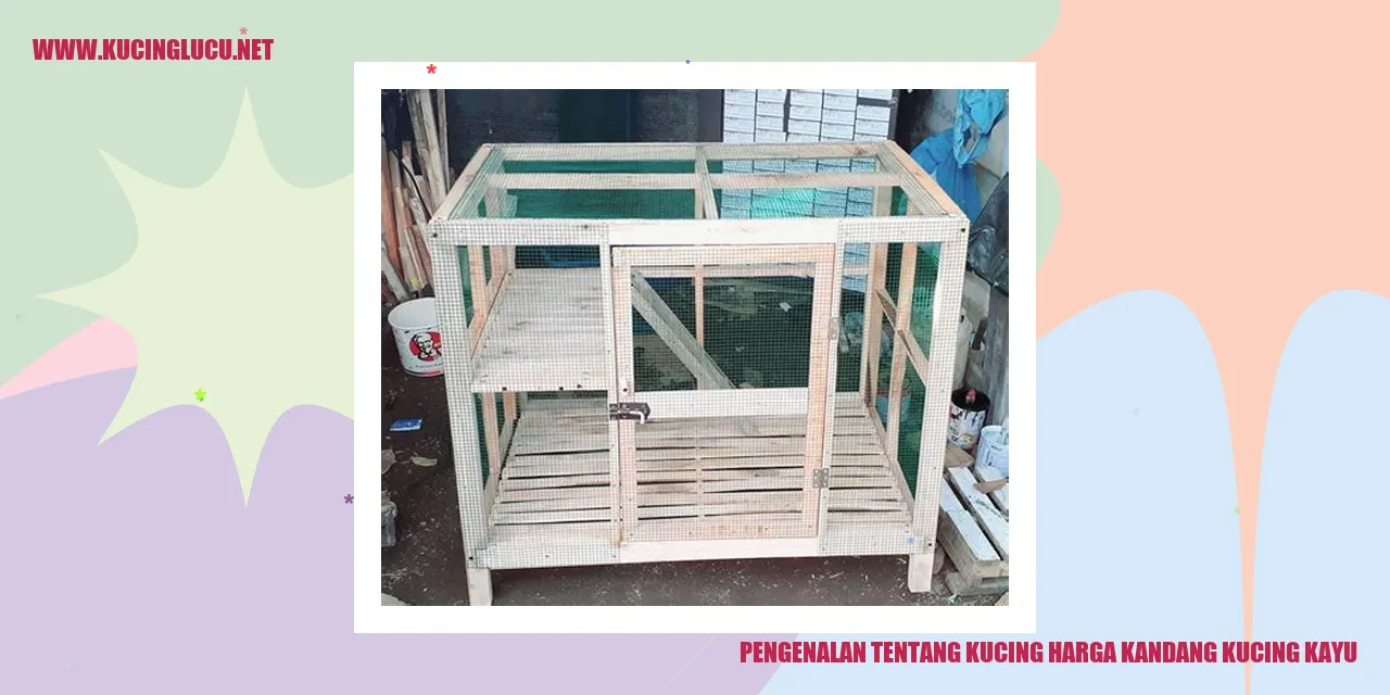 Kucing di dalam kandang kayu