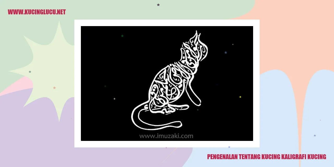 Gambar Kucing Kaligrafi Kucing