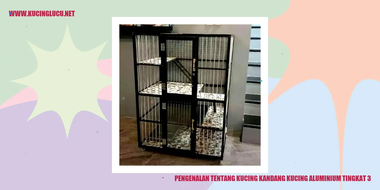 Gambar Kucing Kandang Kucing Aluminium Tingkat 3