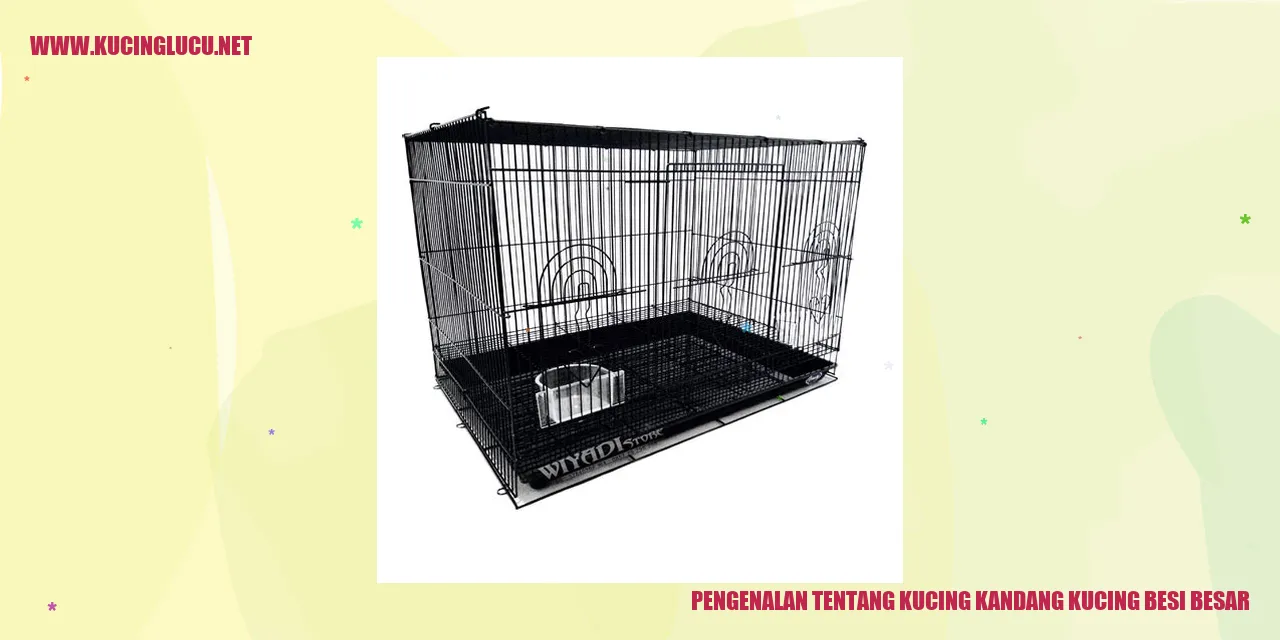 Foto kucing kandang kucing besi besar