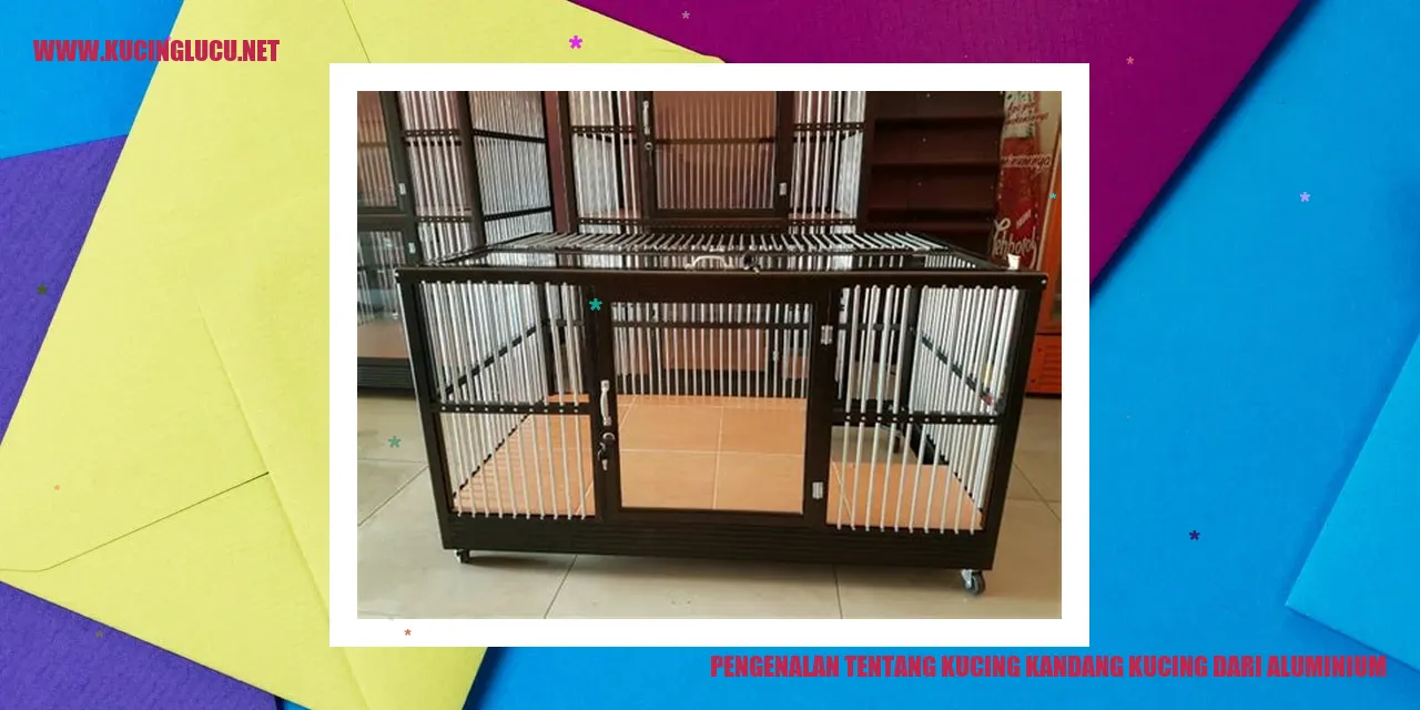 Kucing Kandang Kucing dari Aluminium