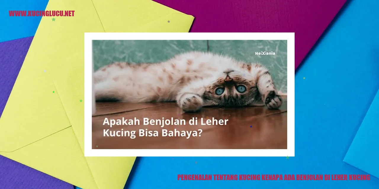 Gambar Kucing dengan benjolan di lehernya