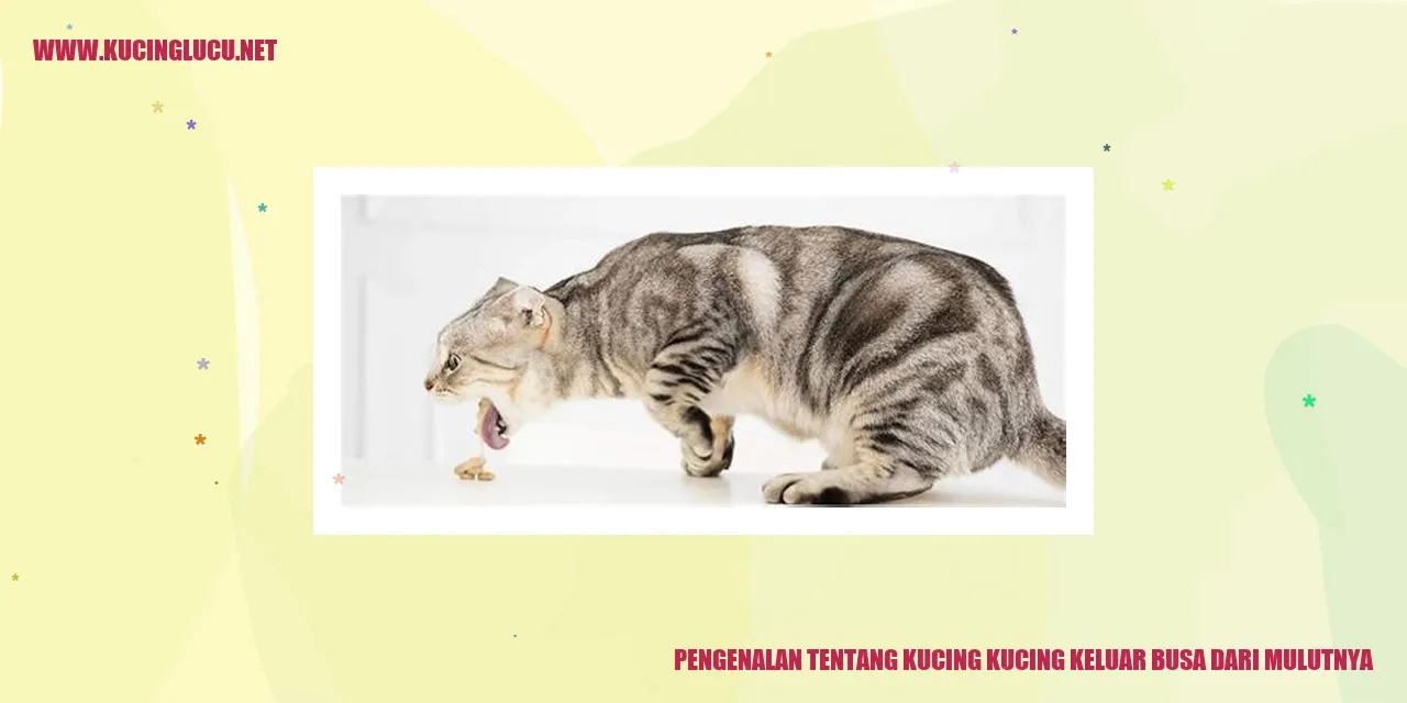 Ilustrasi Kucing dengan Busa di Mulut