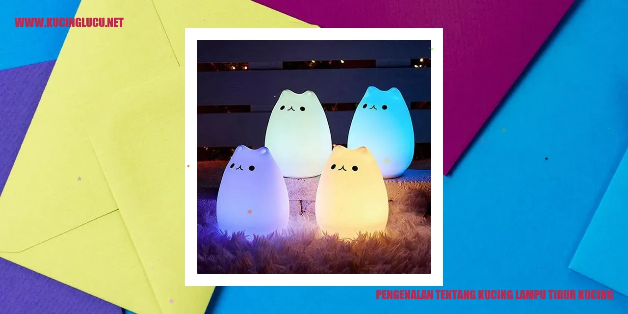 Kucing Lampu Tidur Kucing