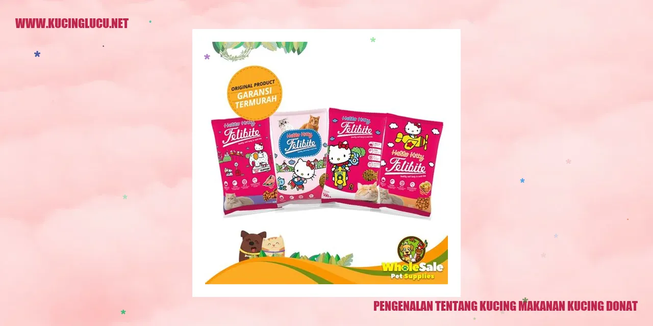 Gambar Kucing makanan kucing donat