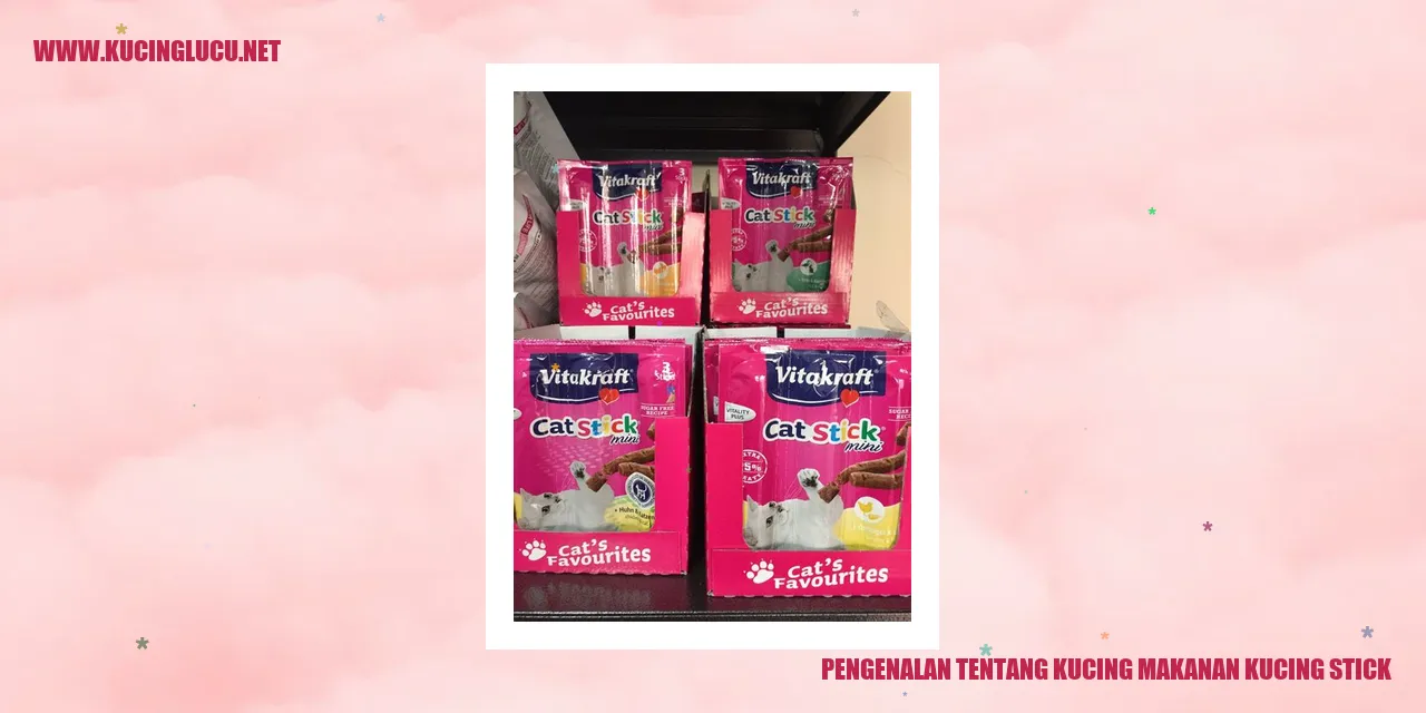 Gambar kucing dengan makanan kucing stick
