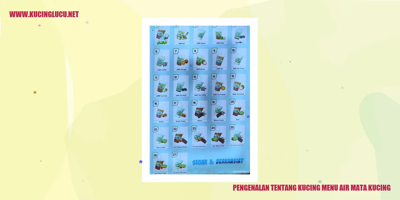 Kucing menu air mata kucing