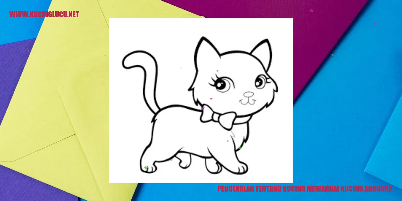 Gambar Kucing Anggora Mewarnai