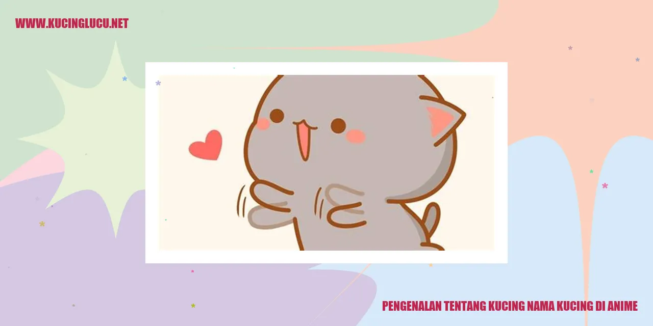 Gambar Kucing di Anime