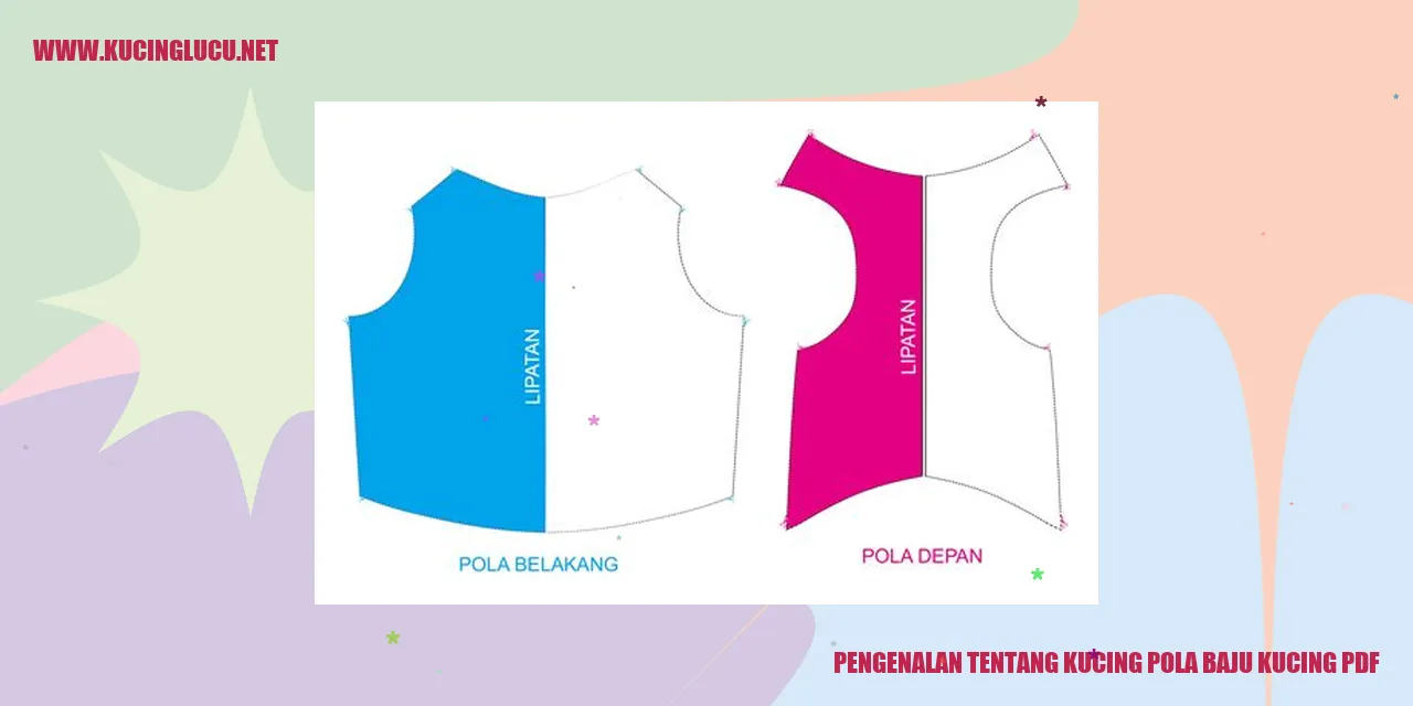 Gambar kucing dengan pola baju