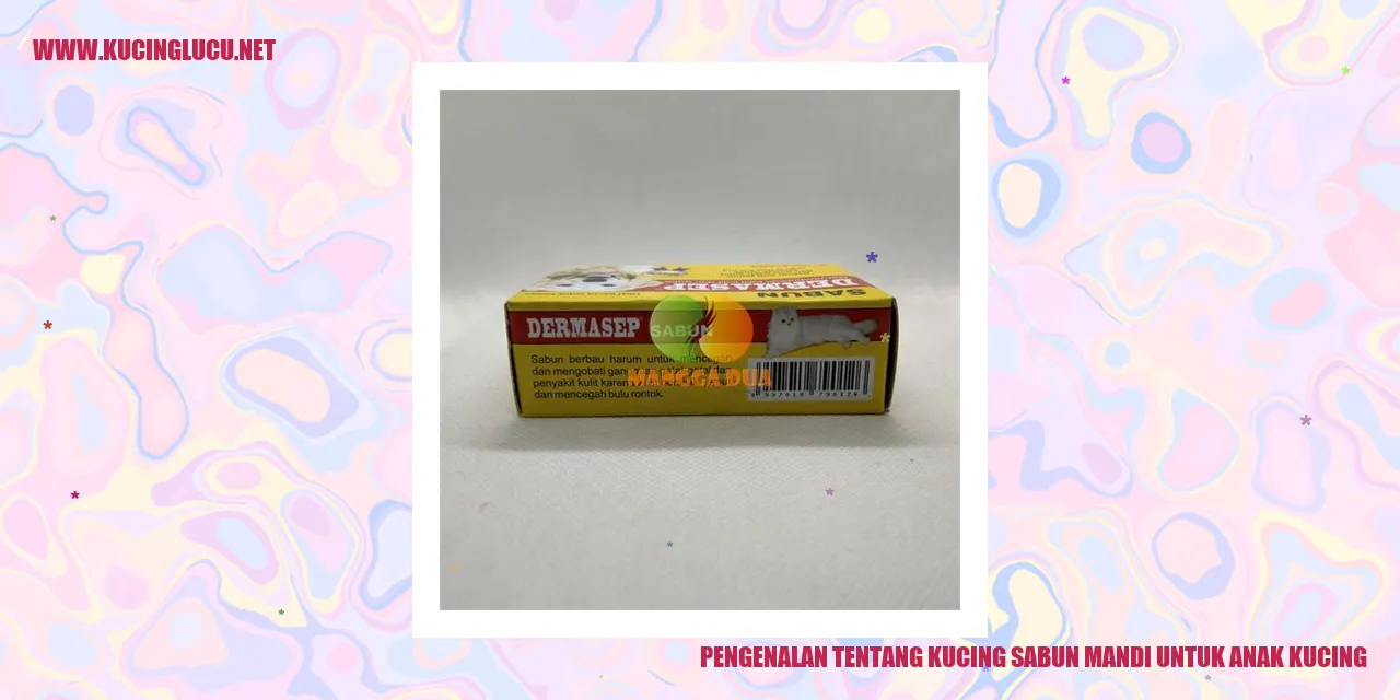 Kucing Sabun Mandi untuk Anak Kucing
