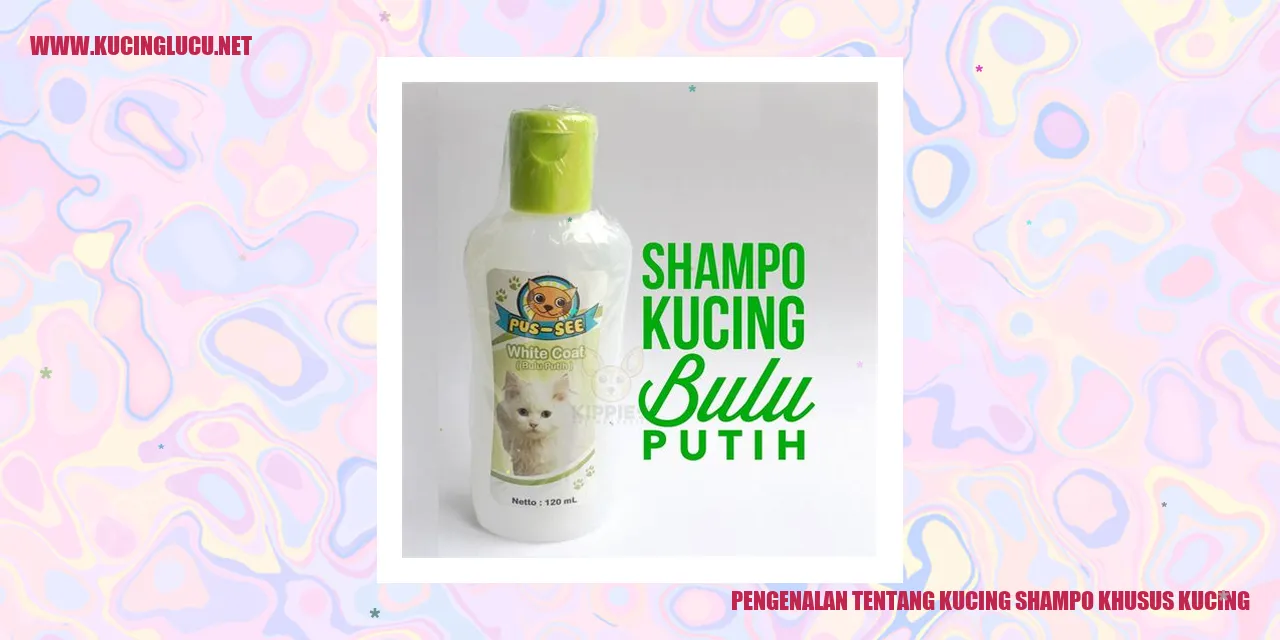 Kucing yang menggunakan shampo khusus