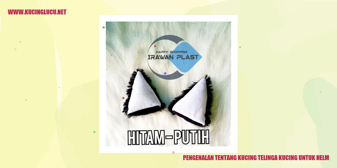 Kucing Telinga Kucing untuk Helm