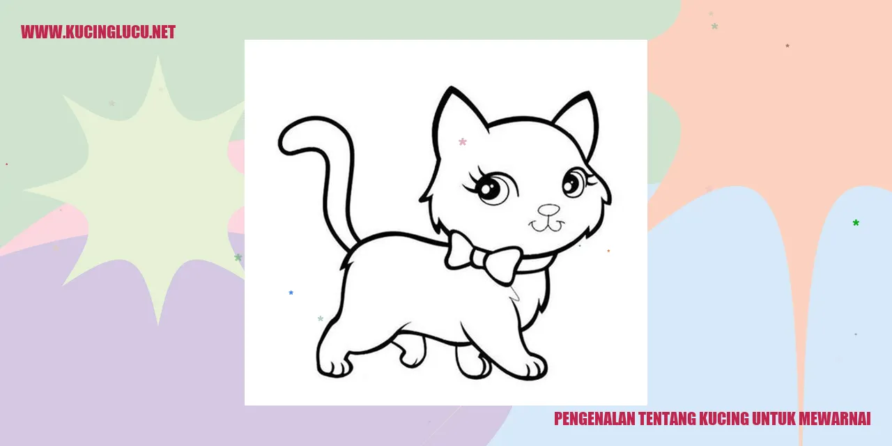 Gambar Kucing untuk Mewarnai