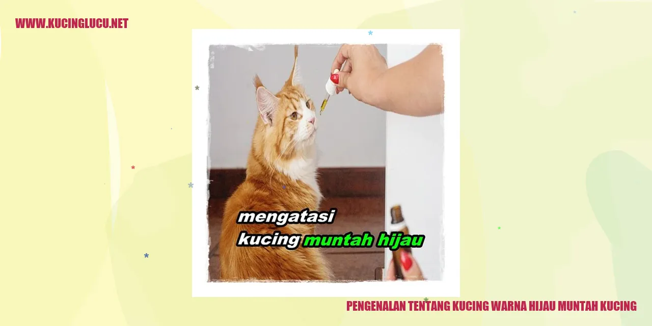 Gambar Kucing Warna Hijau Muntah Kucing