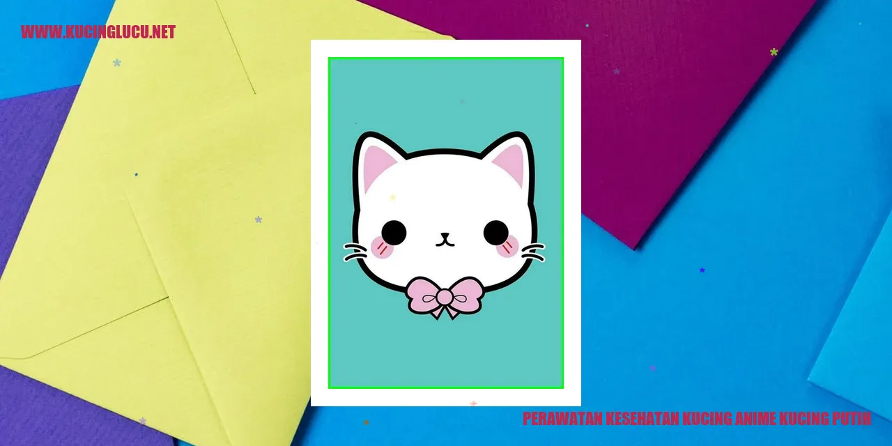 Gambar Kucing Anime Berwarna Putih