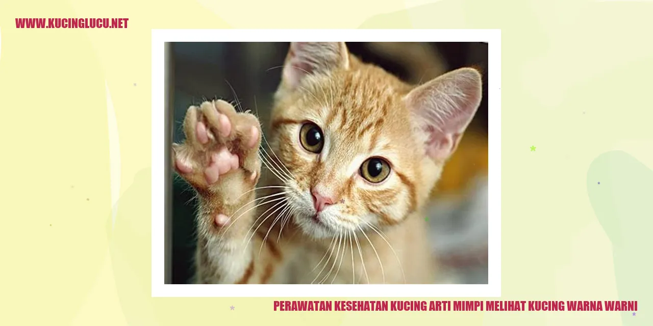 Perawatan Kesehatan Kucing arti mimpi melihat kucing warna warni