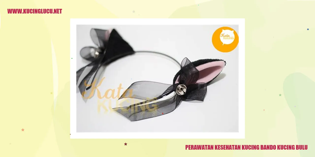 Perawatan Kesehatan Kucing bando kucing bulu