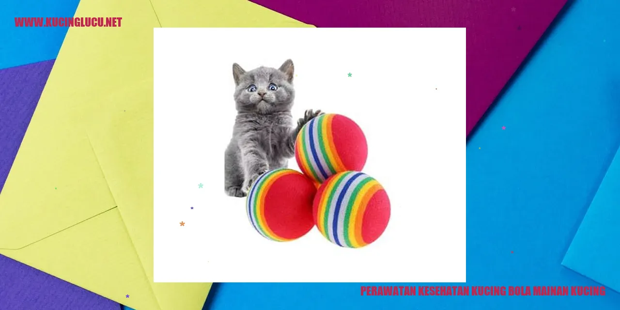 Perawatan Kesehatan Kucing bola mainan kucing