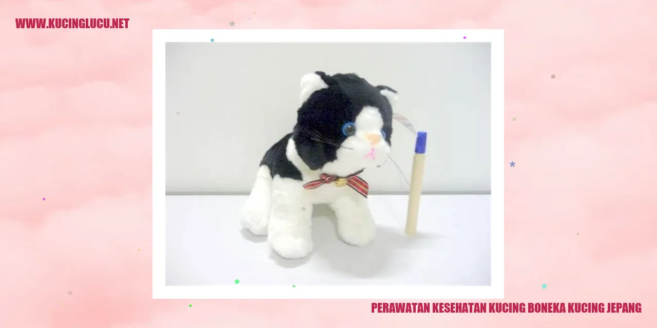 Perawatan Kesehatan Kucing Boneka Kucing Jepang