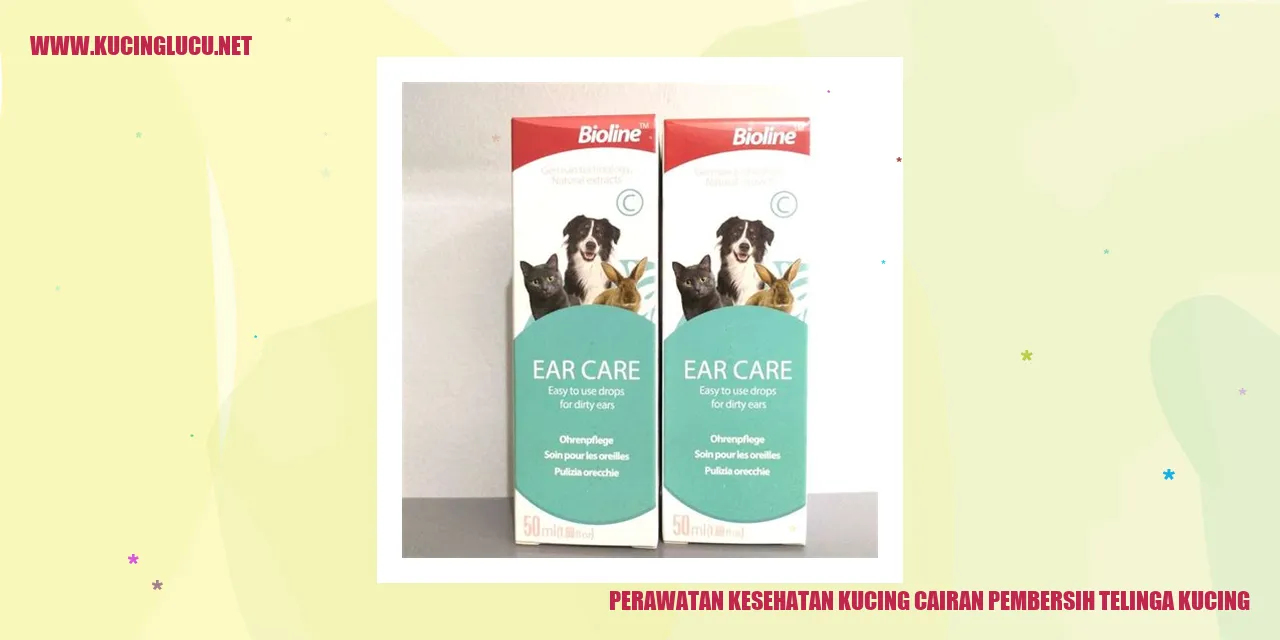 Cairan Pembersih Telinga Kucing