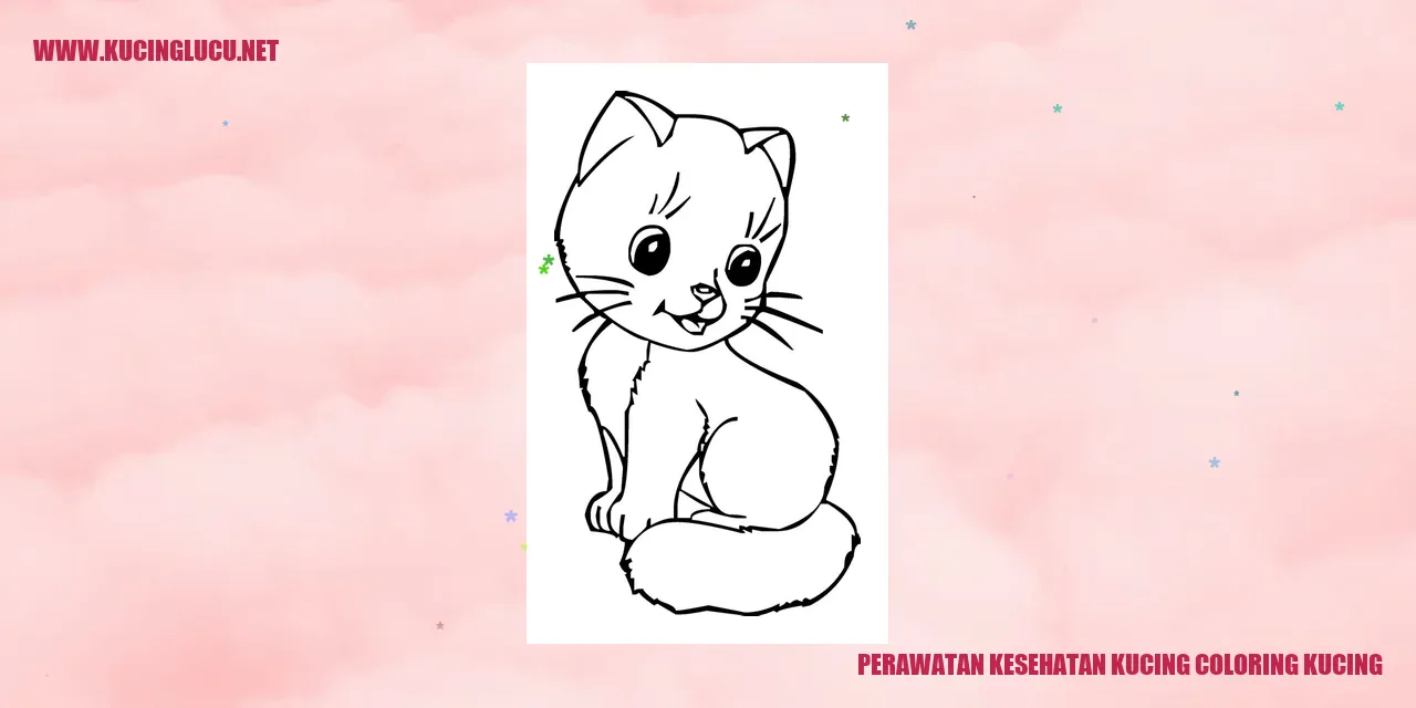Perawatan Kesehatan Kucing Coloring Kucing