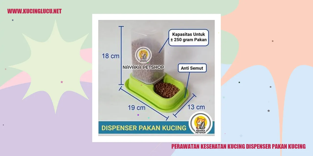 Kucing menggunakan dispenser pakan kucing