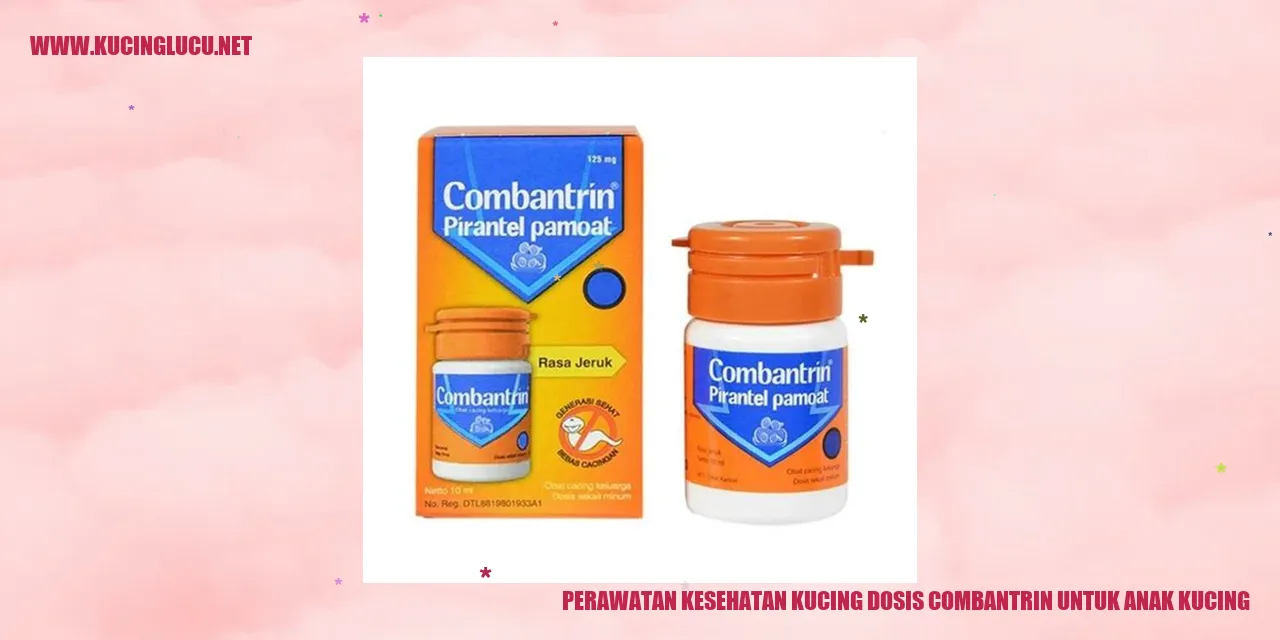 Perawatan Kesehatan Kucing Dosis Combantrin untuk Anak Kucing