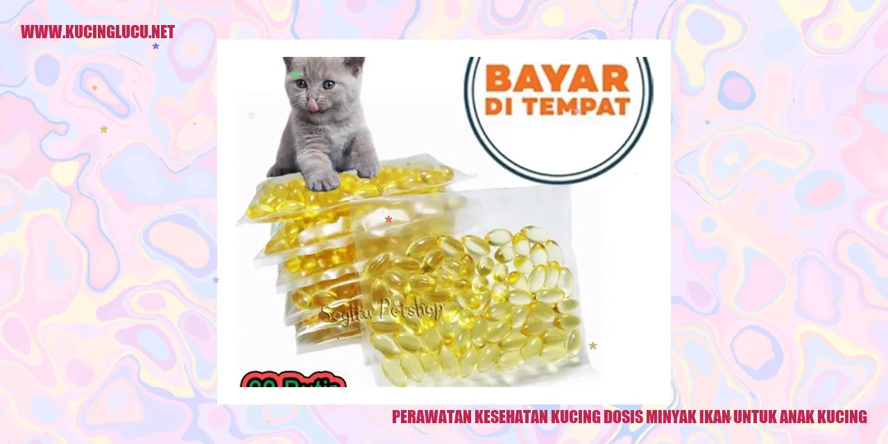Minyak Ikan untuk Anak Kucing