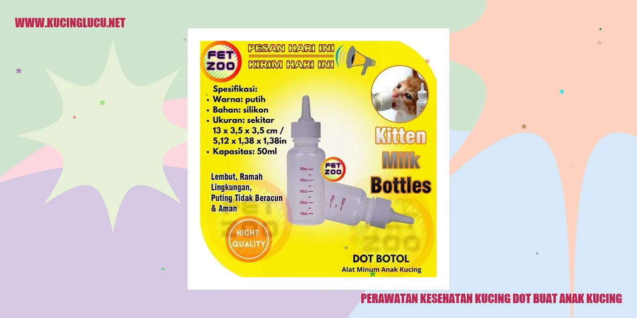 Perawatan Kucing dot buat anak kucing