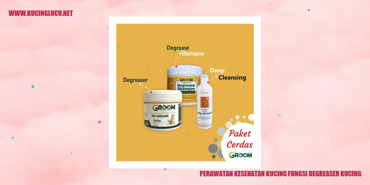 Perawatan Kesehatan Kucing fungsi degreaser kucing