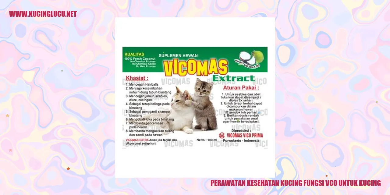 Kucing Sehat dan VCO