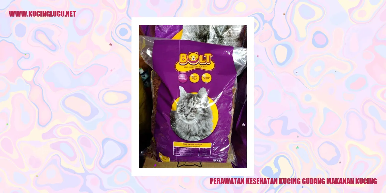 Perawatan Kesehatan Kucing gudang makanan kucing
