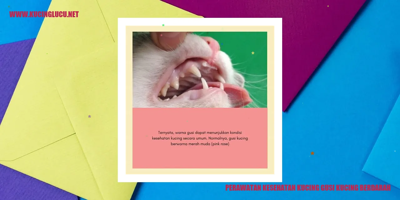 Perawatan Kesehatan Kucing gusi kucing berdarah