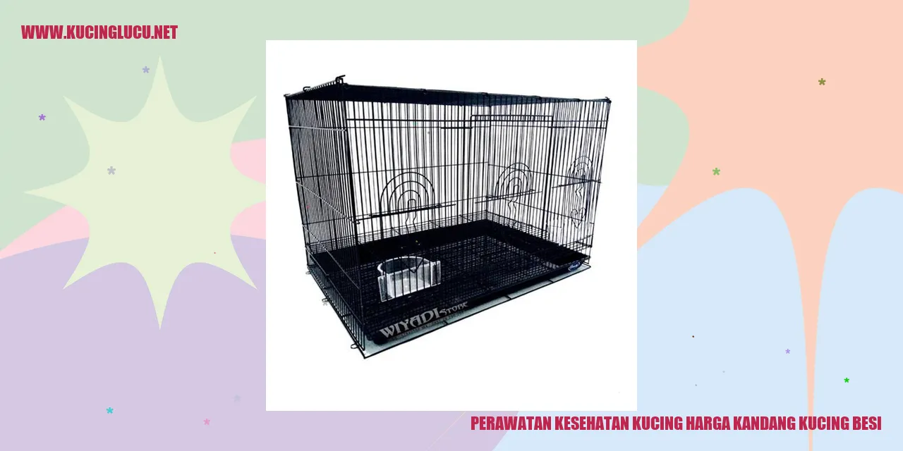 Kesehatan Kucing dan Kandang Kucing Besi