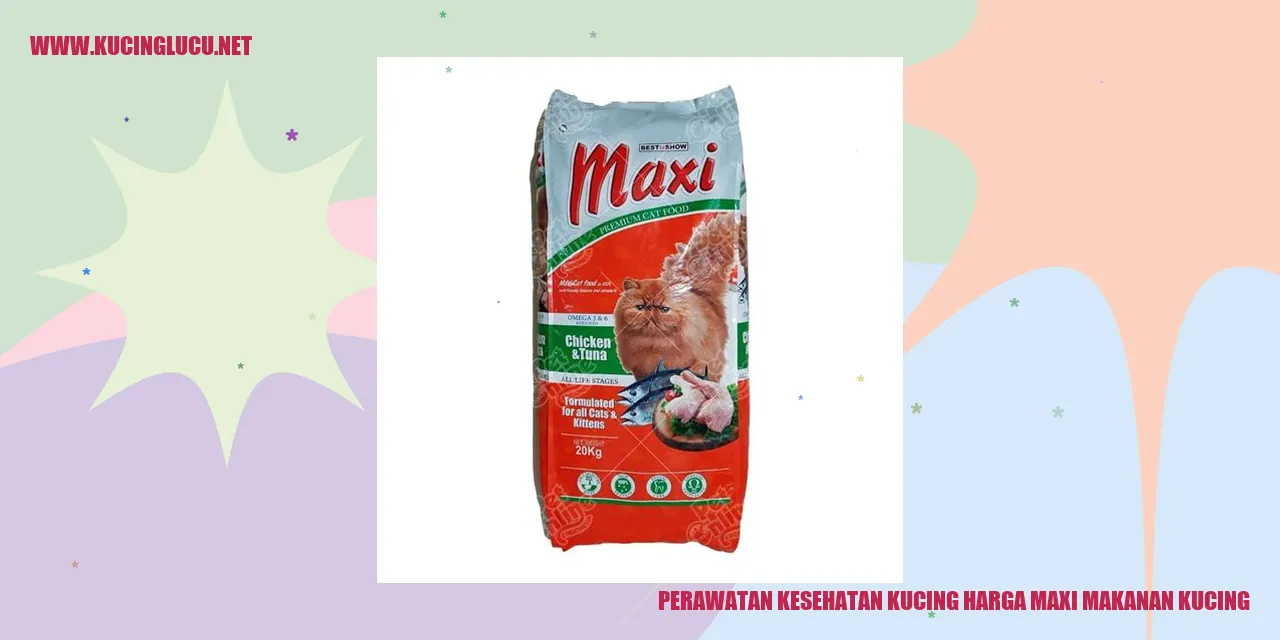 Perawatan Kesehatan Kucing harga maxi makanan kucing
