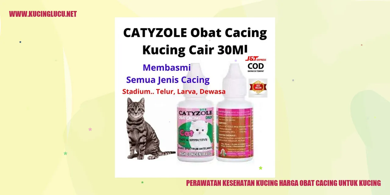 Perawatan Kesehatan Kucing harga obat cacing untuk kucing