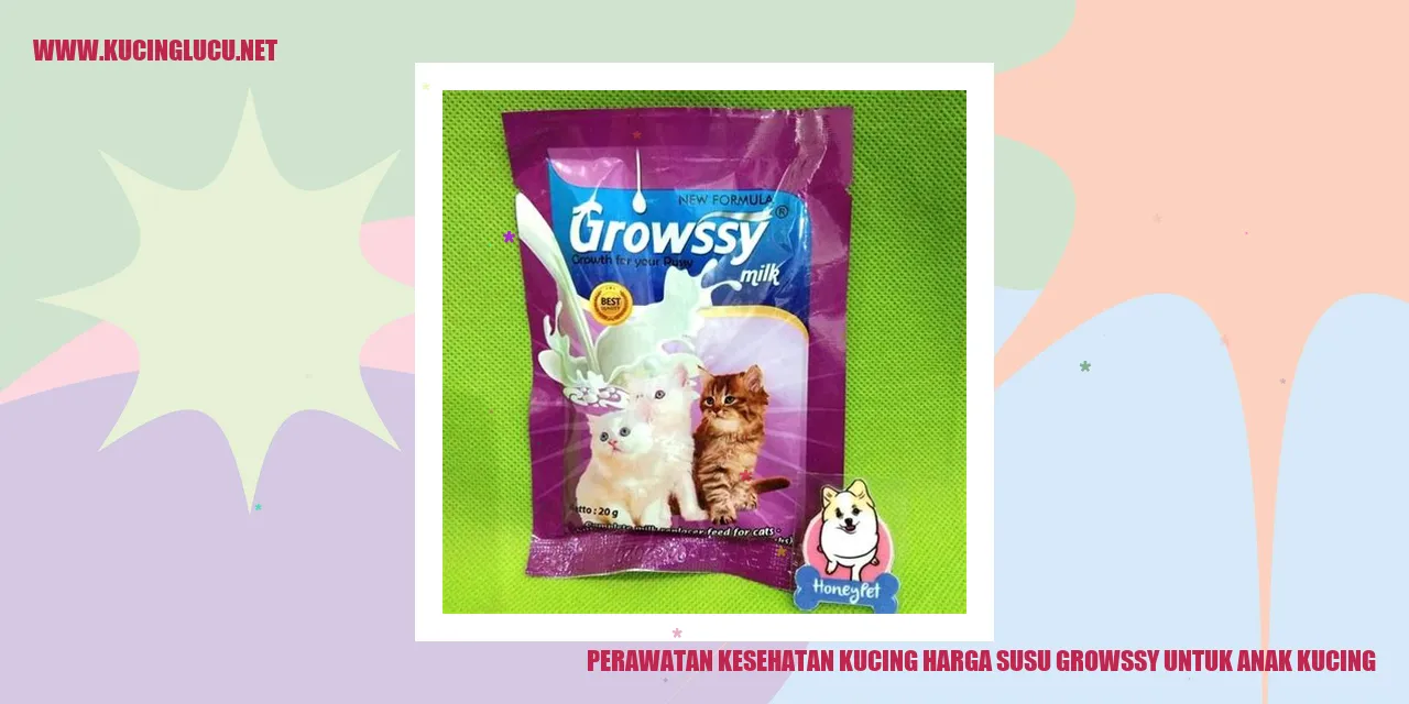 Perawatan Kesehatan Kucing Harga Susu Growssy untuk Anak Kucing