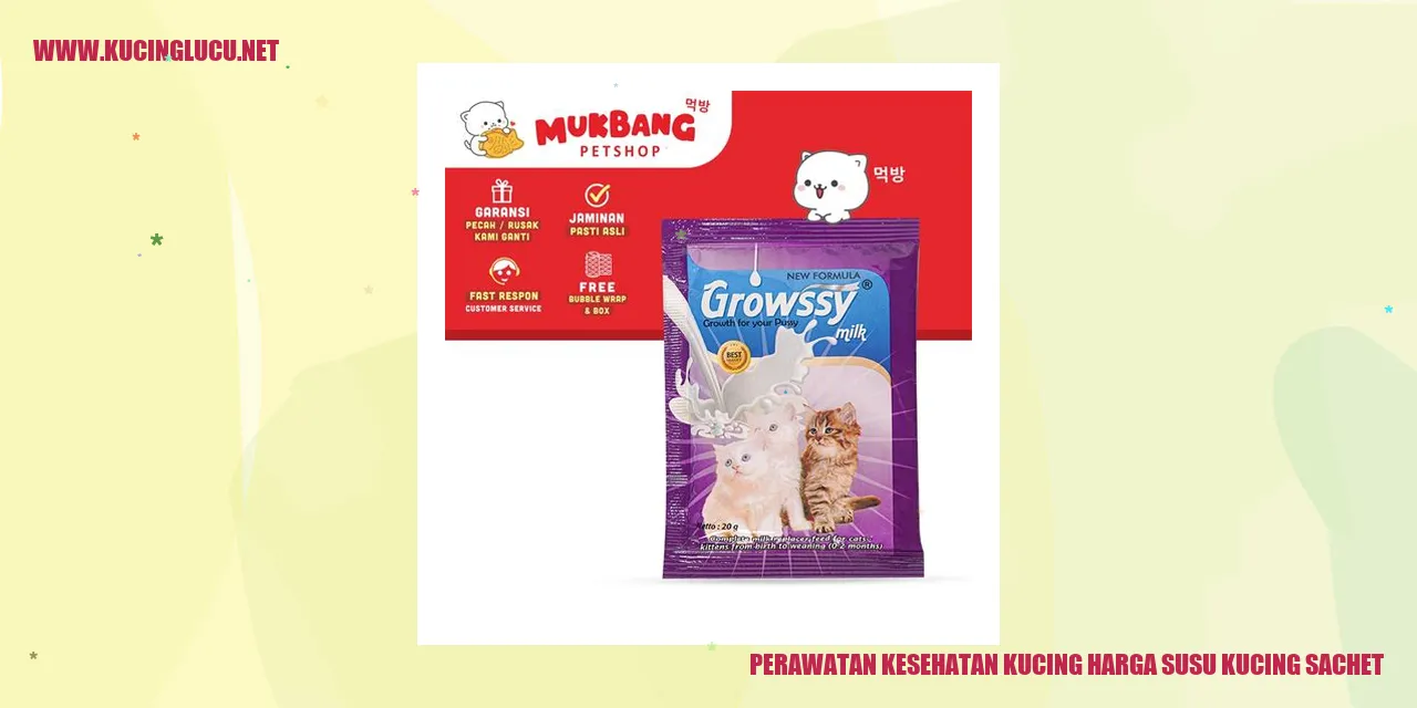 Perawatan Kesehatan Kucing harga susu kucing sachet