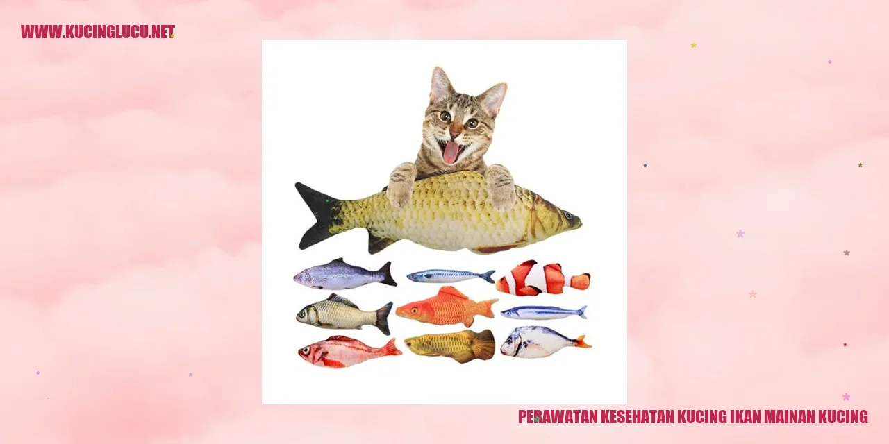 Perawatan Kesehatan Kucing ikan mainan kucing