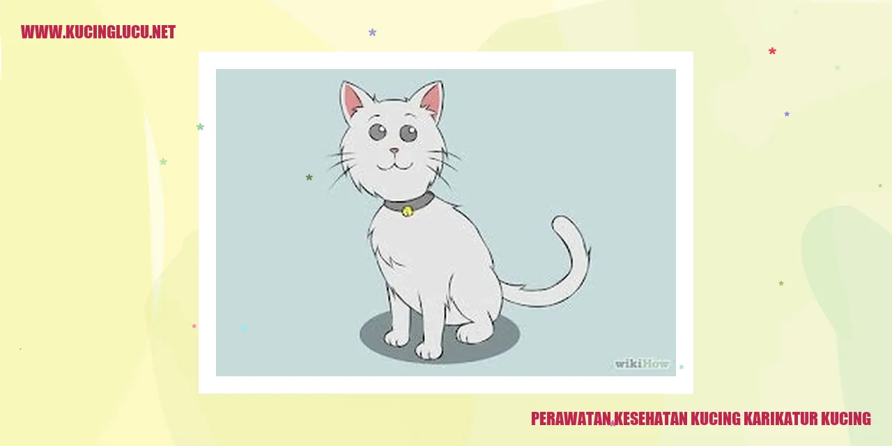 Perawatan Kesehatan Kucing Karikatur Kucing