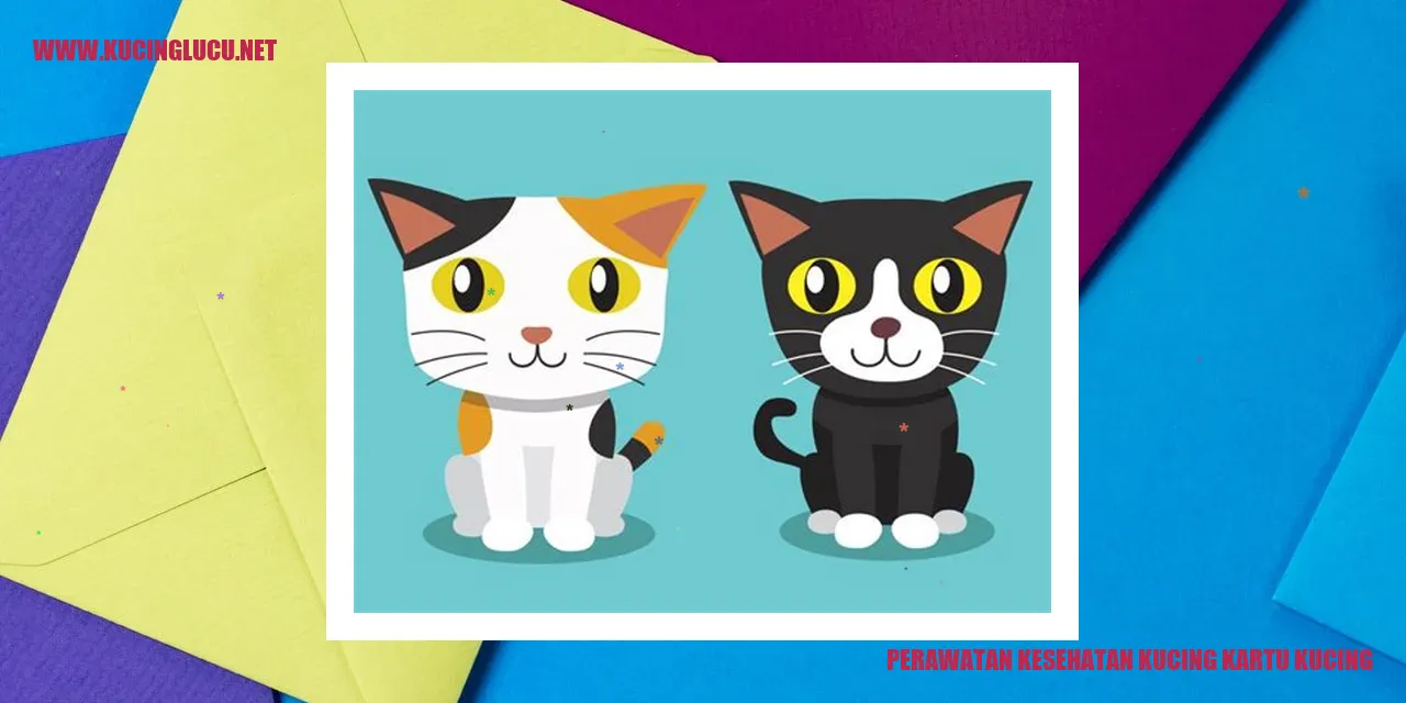 Gambar Perawatan Kesehatan Kucing Kartu Kucing
