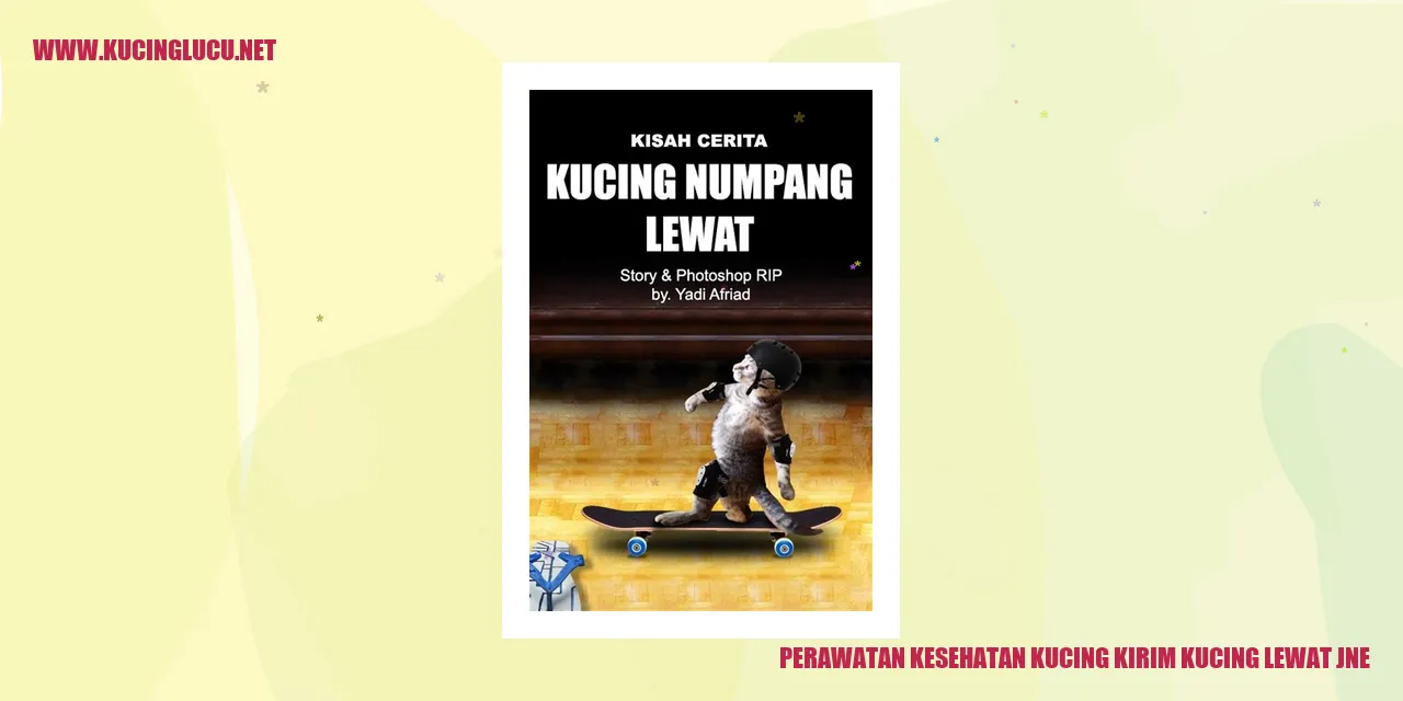 Perawatan Kesehatan Kucing kirim kucing lewat jne