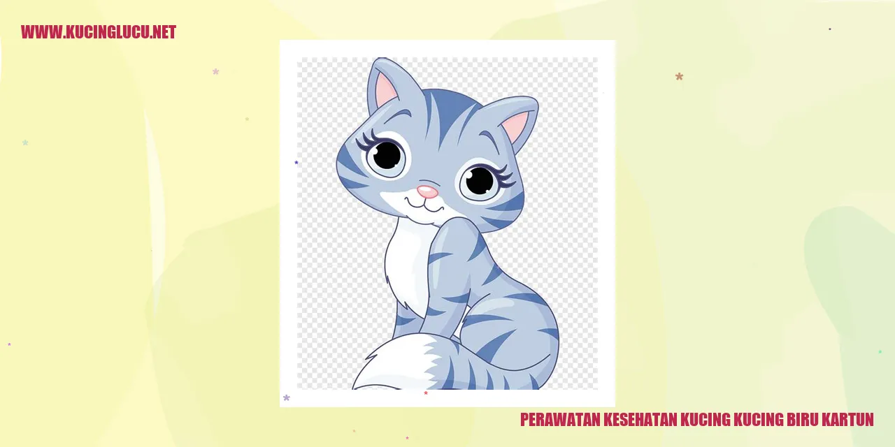 Gambar Kucing Biru Kartun