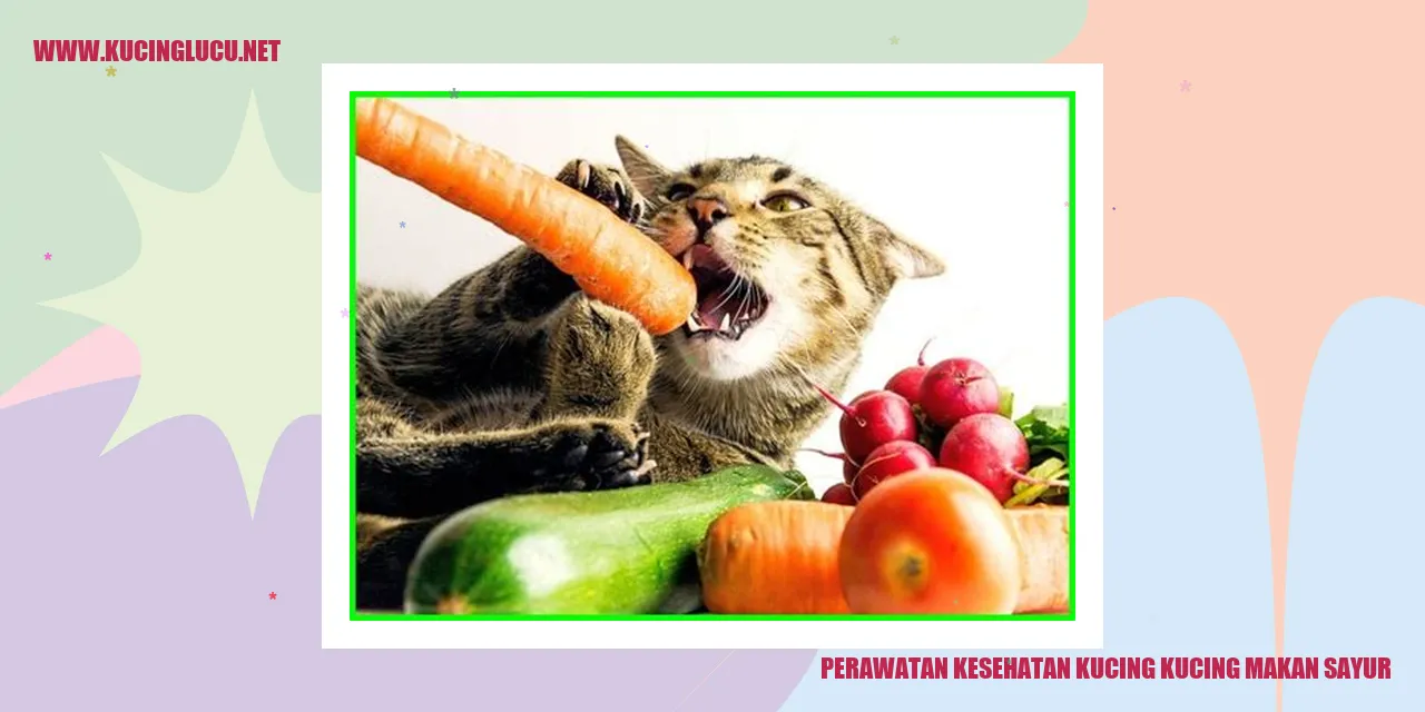 Gambar kucing makan sayur