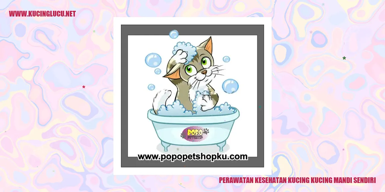 Perawatan Kesehatan Kucing kucing mandi sendiri