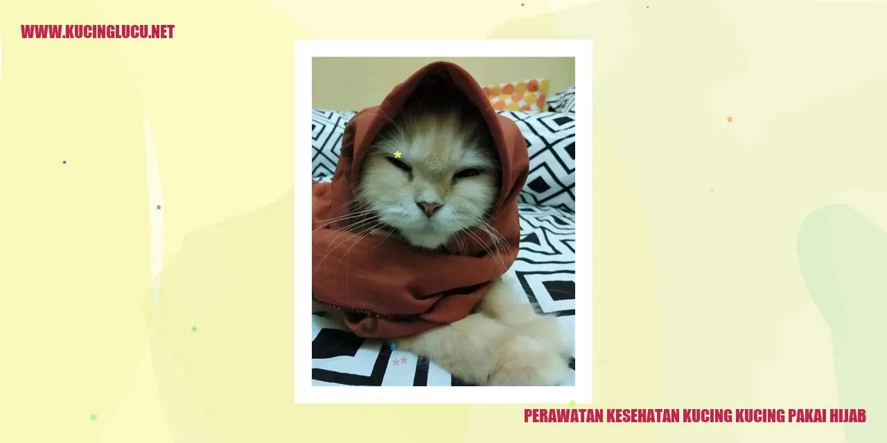 Perawatan Kesehatan Kucing kucing pakai hijab